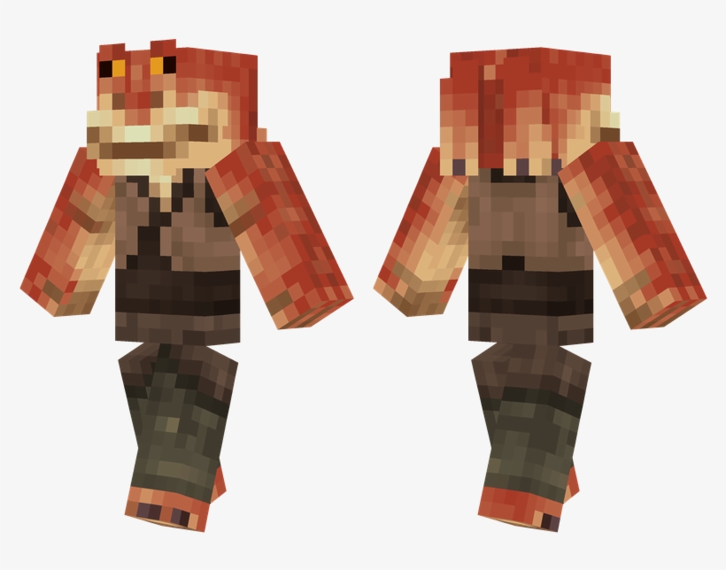 Jar Jar Binks - Minecraft Cactus Skin, transparent png download