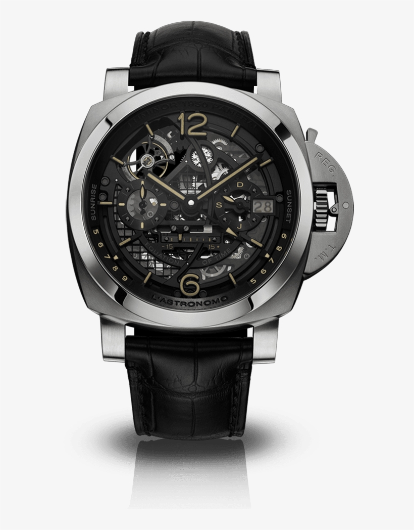 L'astronomo Luminor 1950 Tourbillon Moon Phases Equation - Panerai Luminor Regatta Flyback 2006, transparent png download
