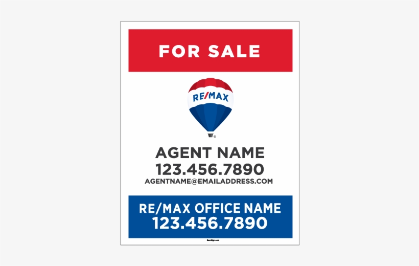 Remax For Sale Hanging Yard Sign 30tx24w Square 510px - Re Max For Sale ...