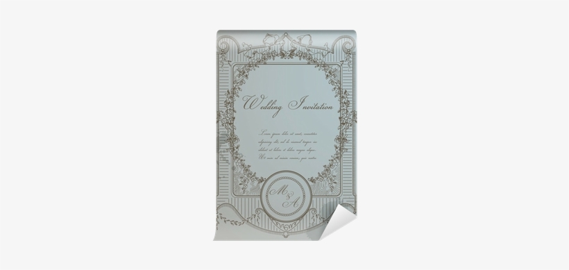 Vintage Wedding Card - Vellum, transparent png download