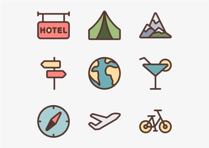 Travel Icons, transparent png download