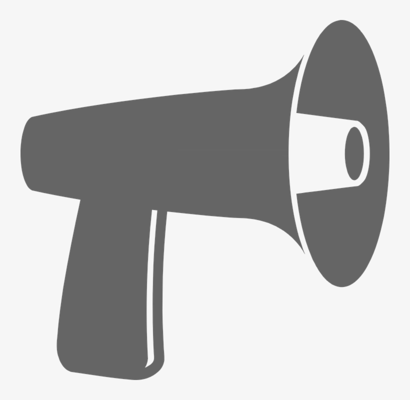 Speakers Clipart Bullhorn - Megaphone Clipart, transparent png download
