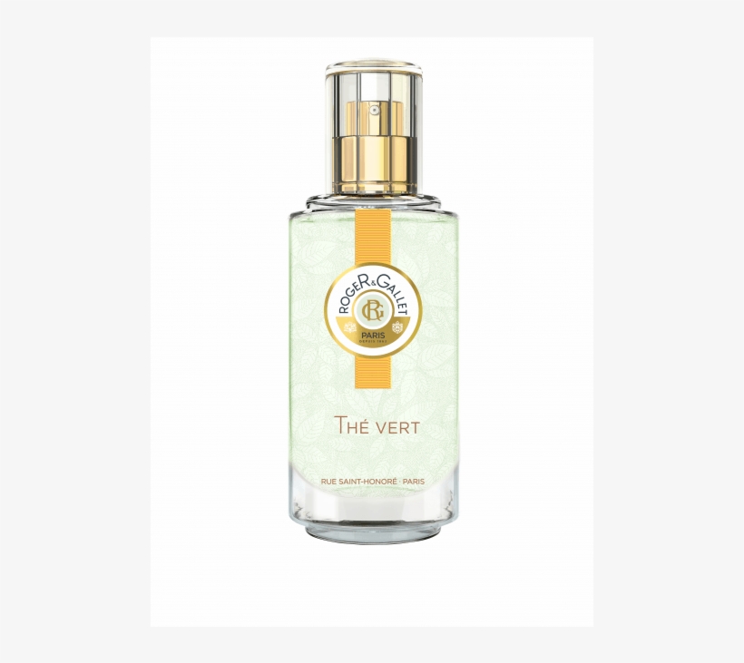 Roger&gallet Thé Vert Fragrant Wellbeing Water 100ml - Roger & Gallet Bois D'orange Eau Sublime Or 100ml, transparent png download