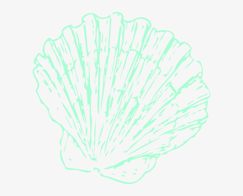 How To Set Use Greeen Sea Shell Clipart - Ocean Blues 3 Poster, transparent png download