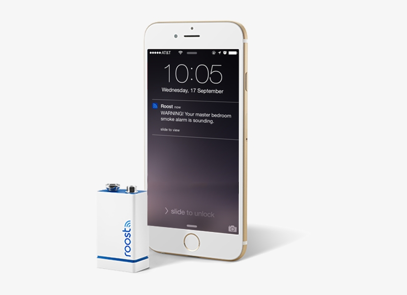 Roost Smart Battery - Roost Smart Alarm Battery - 9v - Li, transparent png download