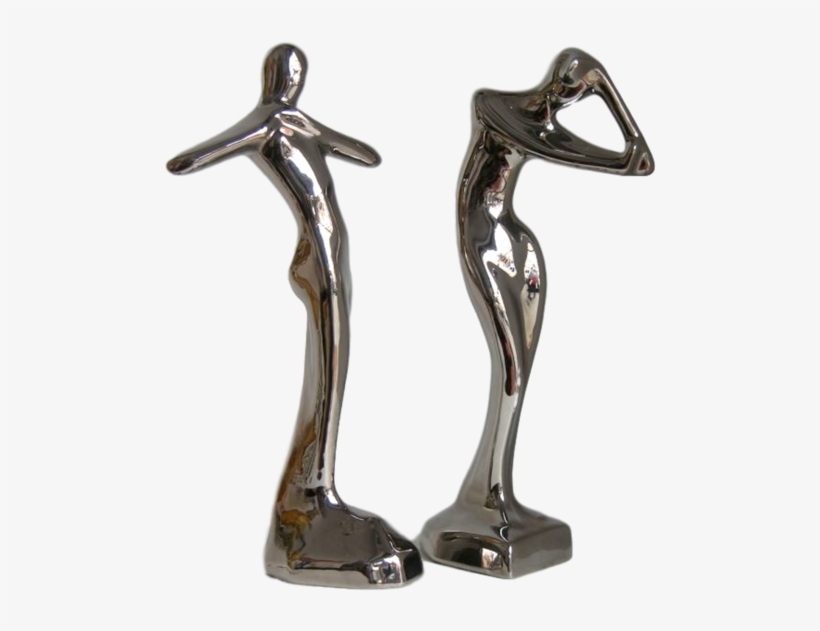 Contemporary Italian Stylized Ceramic Women Sculptures - Women Sculptures, transparent png download