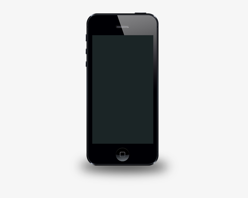 Iphone 5 Black Back - Iphone, transparent png download