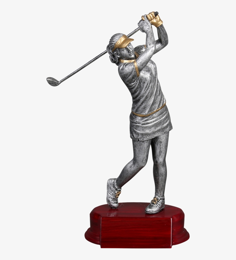 Modern Golf Resin Female, Approximately 6 1/4" Height, - Statue, transparent png download