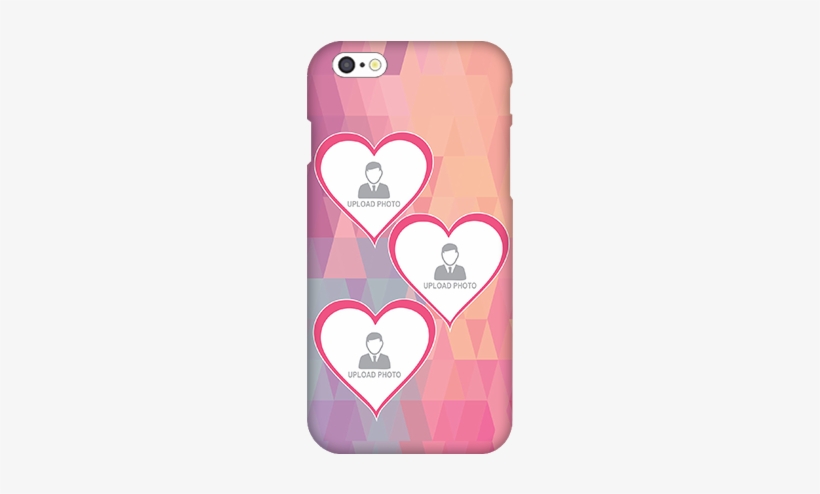 3d Iphone 6s Pinkish Heart Mobile Cover - J5 Mobile Back Cover, transparent png download