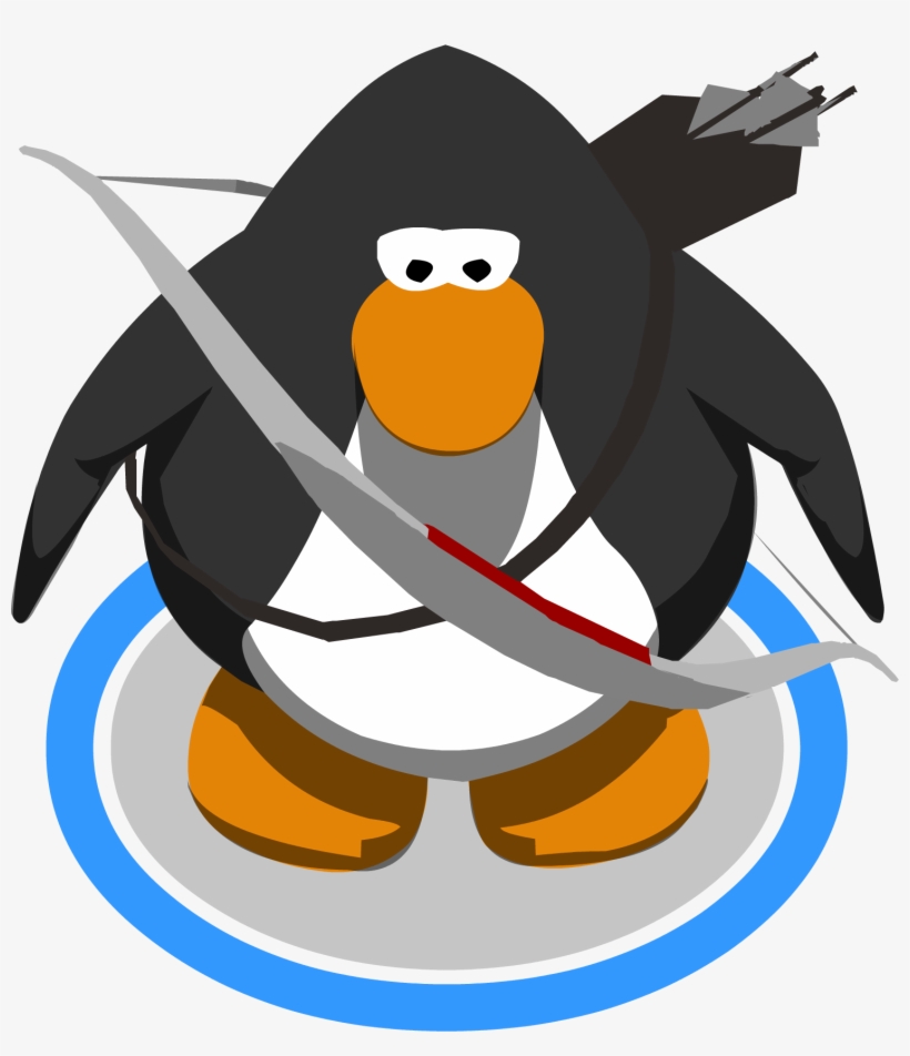 Hawkeye Quiver & Bow In-game - Club Penguin The Popstar, transparent png download
