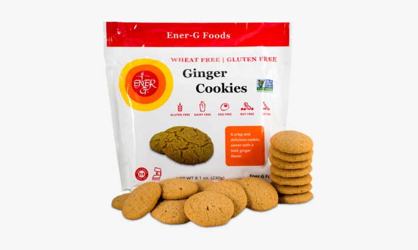 Ener-g Ginger Cookies - Ener G Cookies, Ginger - 7.76 Oz, transparent png download