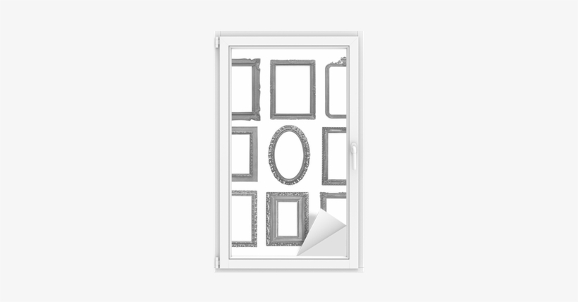 Vinilo Para Cristal Y Ventana Marcos Negros De La Vendimia - Stock Photography, transparent png download