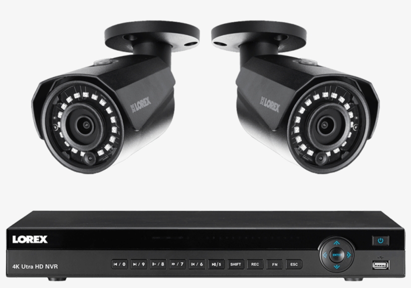 8 Channel 2k Resolution Ip Camera System With 2 Color - Lorex 2k Hd Ip Security Camera System, transparent png download