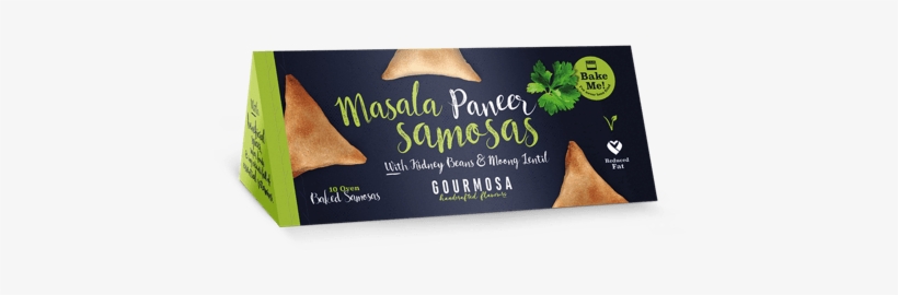 10 Samosas - Gourmosa Masala Paneer Samosa Pie With Kidney Beans, transparent png download