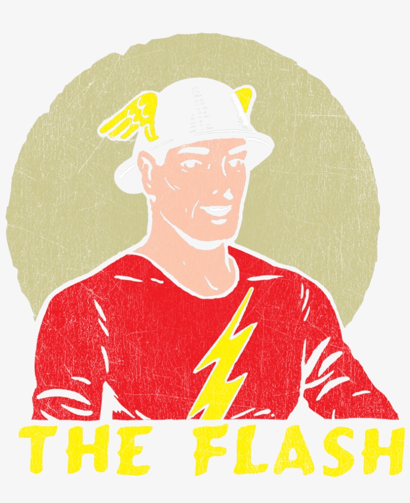 The Flash Faded Circle Toddler T-shirt - Illustration, transparent png download