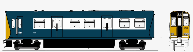 Class 313 In Rail Blue - Computer File, transparent png download