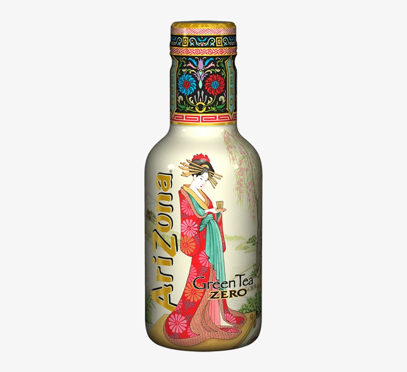 Green Tea Zero - Arizona Green Tea Diet Glass Bottle, transparent png download
