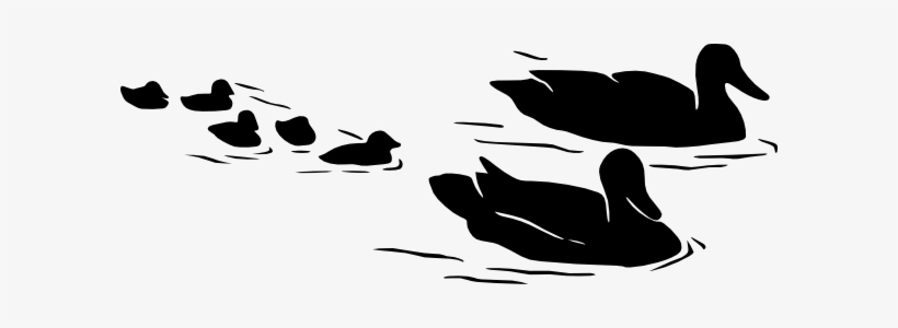 Duck Family Silhouette, transparent png download