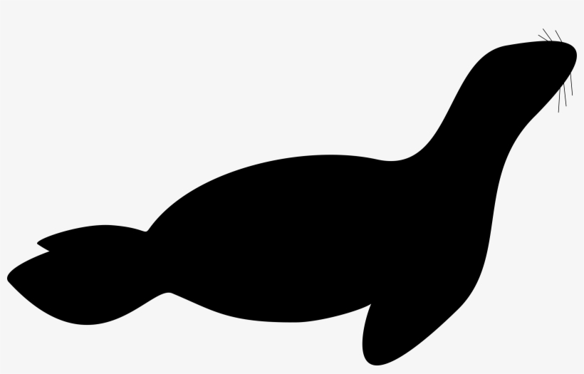 Silhouette Of A Seal, transparent png download