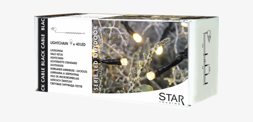 Light Chain Serie Led - Star Led Lightchain, Warm White, transparent png download