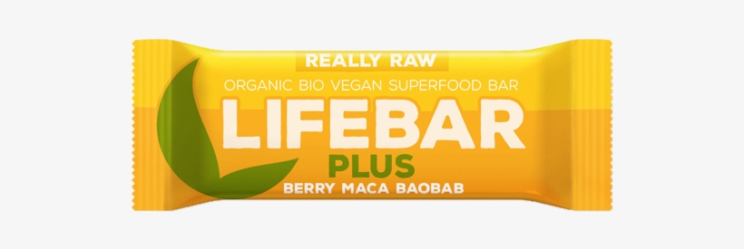 Qs-lifebar - Lifefood Organic Lifebar Plus Berry Maca Baobab, Glutenfree,, transparent png download
