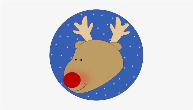 Reindeer Clipart Reindeer Head - 46 Sleeps Till Christmas, transparent png download