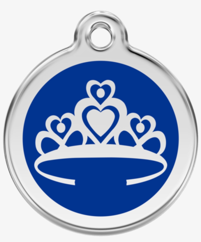 Red Dingo Crown Pet Id Tag - Black, transparent png download