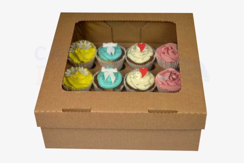 Zoom - 4 Deep Cupcake Boxes, transparent png download