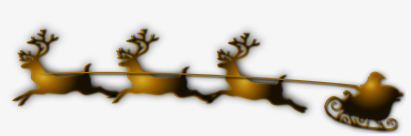 This Free Icons Png Design Of Santa And Reindeer Remix, transparent png download