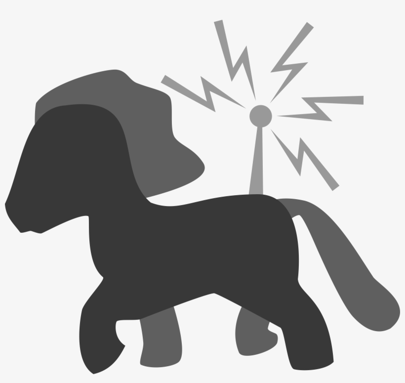 Pony Simple Robot Svg Library Download - Dog, transparent png download