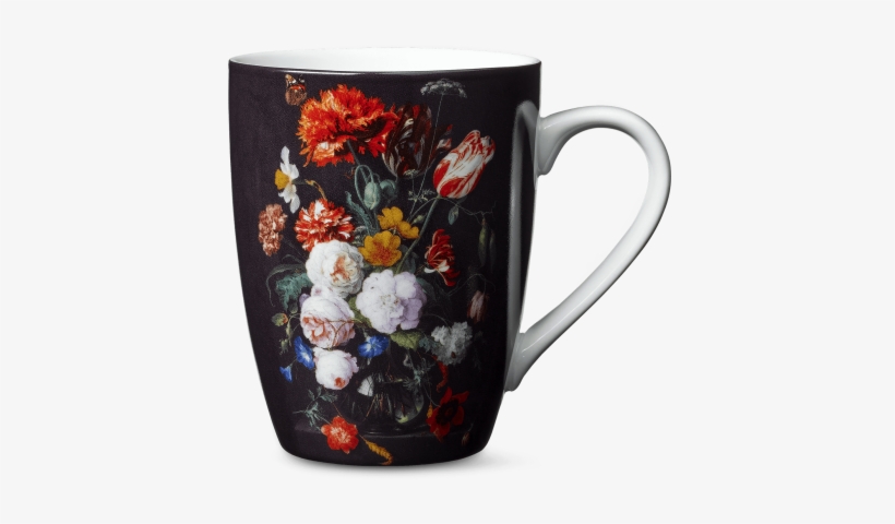 Mug In Gift Box - Still Life With Flowers In A Glass Vase, transparent png download