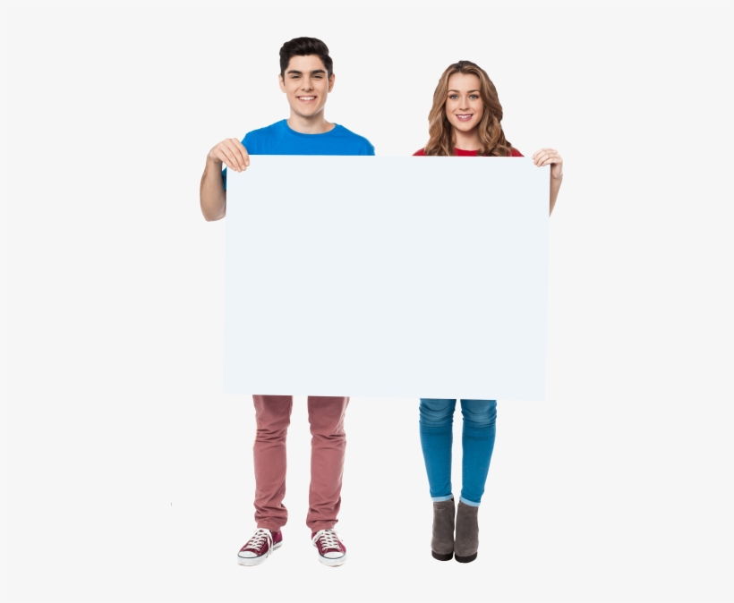 Free Png People Holding Banner Png Images Transparent - Valencia Language Club Png, transparent png download