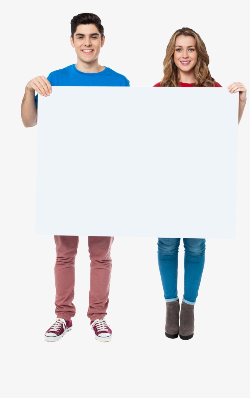 People Holding Banner Royalty-free Png - Text, transparent png download