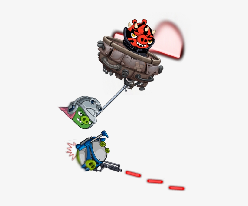 Attack Of Darth Maul, Zam Wesell And Jango Fett By - Boba Fett Angry Birds Star Wars, transparent png download