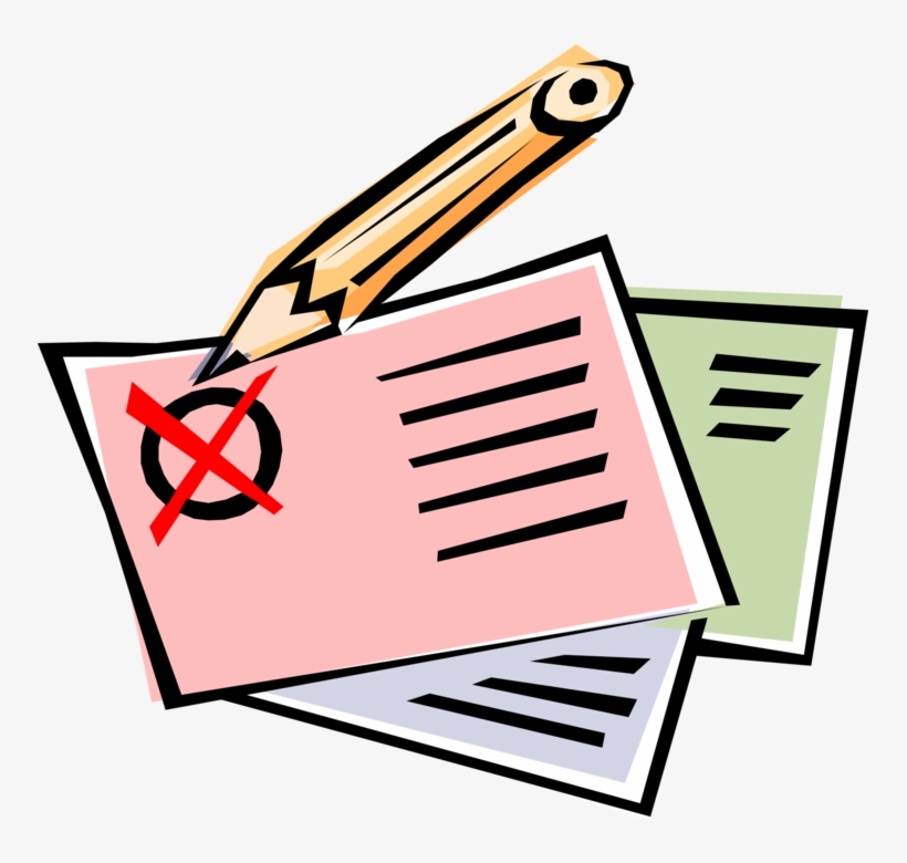 Vector Illustration Of Democratic Election Ballot With - Cedula De Votação Png, transparent png download