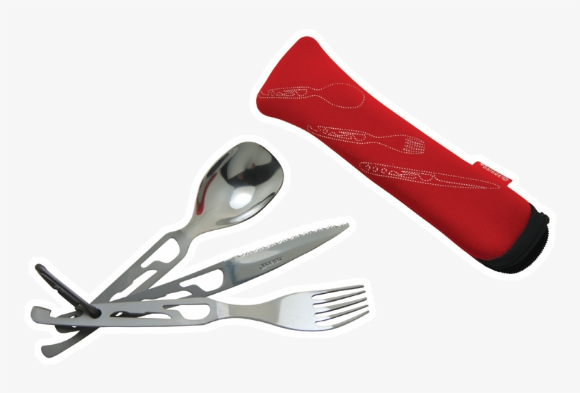 5 Functions Cutlery Set 'basecamp', Red - Baladeo Besteckset Basecamp Orange, transparent png download