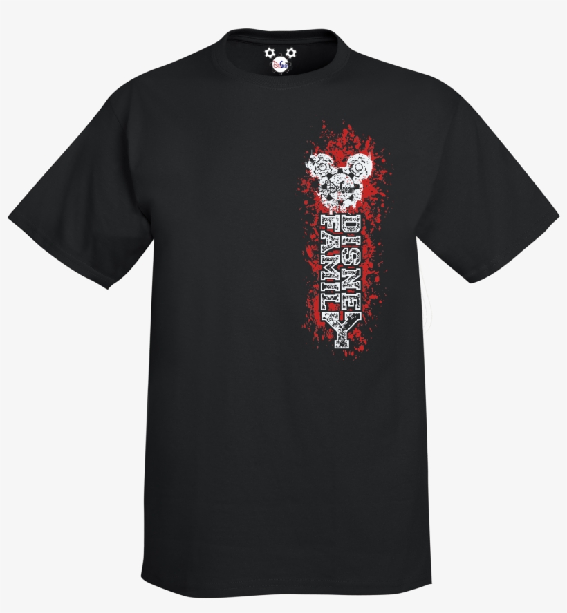 Disney Family Paint Splash Graphic Tee - Fhritp Shirt, transparent png download