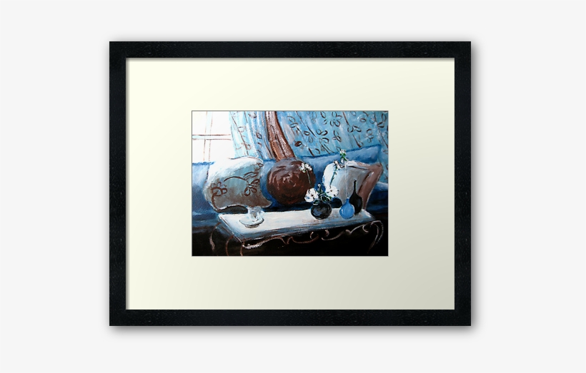 Transparent Acrylic Painting Beautiful "blue Living - Painting, transparent png download