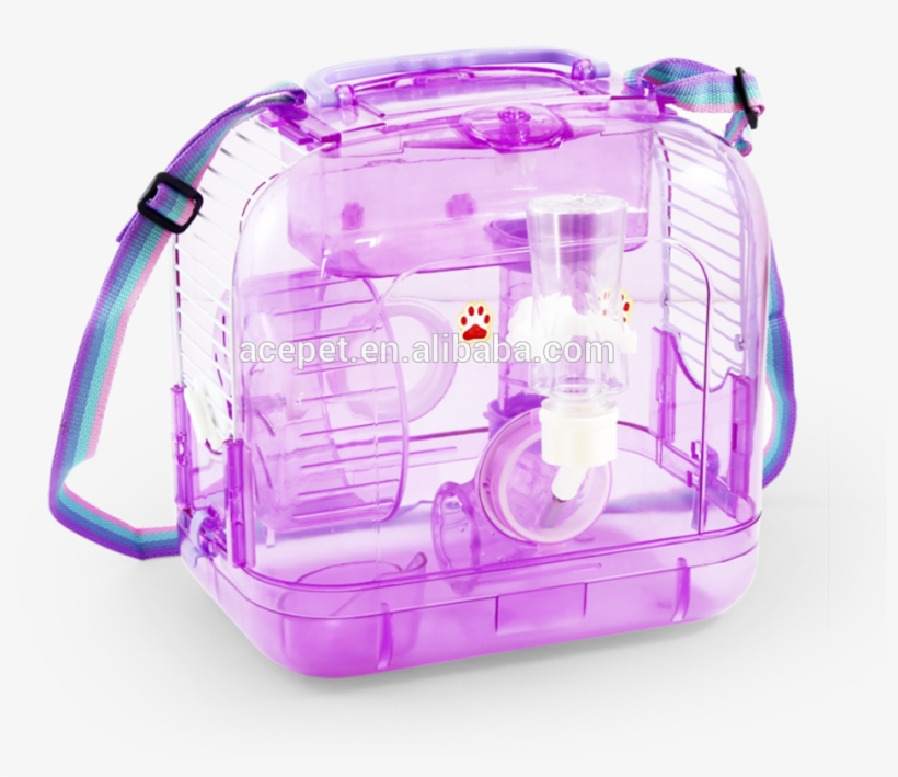 Plastic Transparent Travel Hamster Cage - Cage, transparent png download