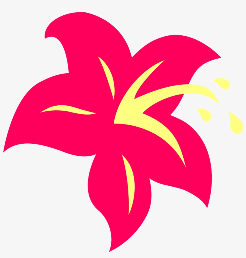 Free Images 2018 Hibiscus Flower Clipart Black And - Mlp Lily Cutie Mark, transparent png download