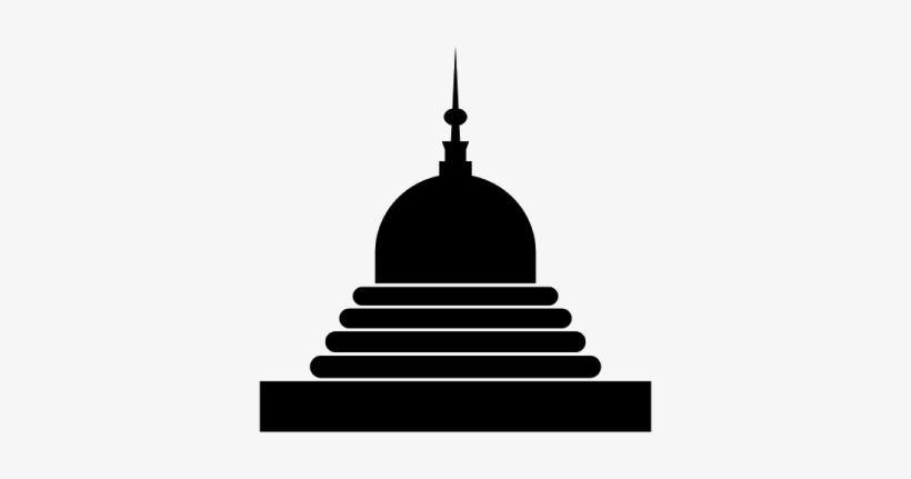 Hindu Clipart Hindu Worship - Hindu Temple Clipart Black And White, transparent png download