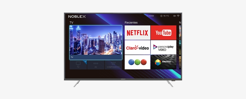 Smart Tv Noblex 49" 4k Uhd Di49x6500 - Sansui 55in(139cm) Uhd Led Tv Sled 55uhd, transparent png download