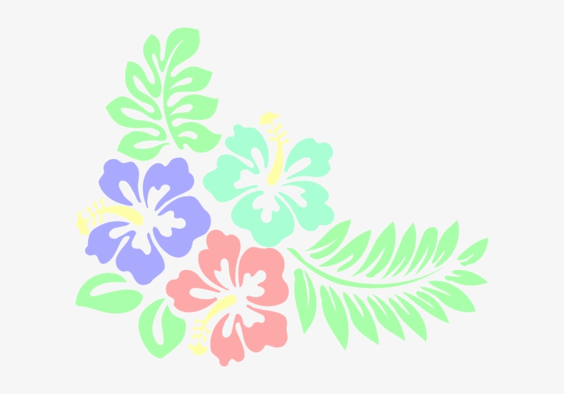 Hibiscus Clipart Corner - Grüner Farn-kissen Im Freien Kissen Für Draußen, transparent png download