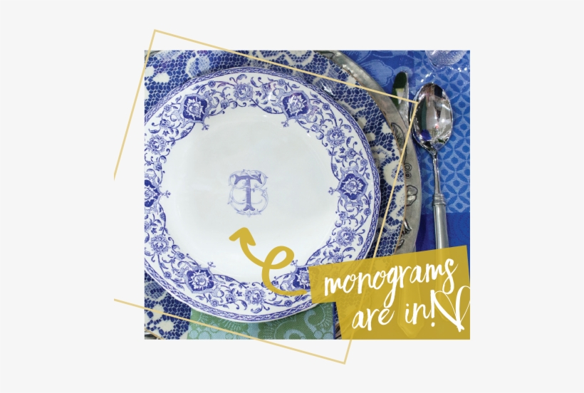 Placesetting - Gien Monogram I Salad/dessert Plate, transparent png download
