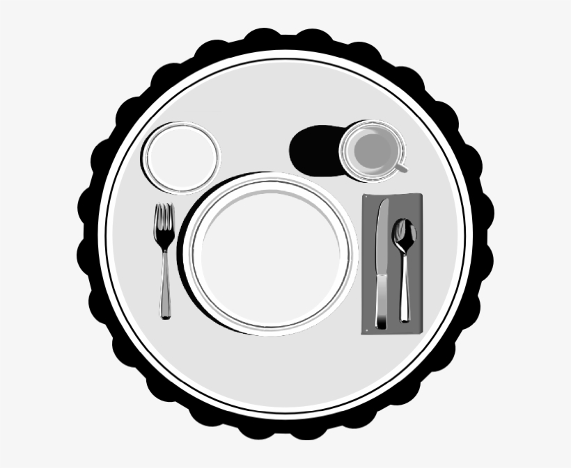 Place Setting Clip Art - Circle Frame Svg Free, transparent png download
