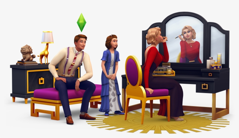 Ts4 Sp9 Render Keyart Ts4 Sp9 Render Alt - Sims 4 Vintage Glamour Items, transparent png download
