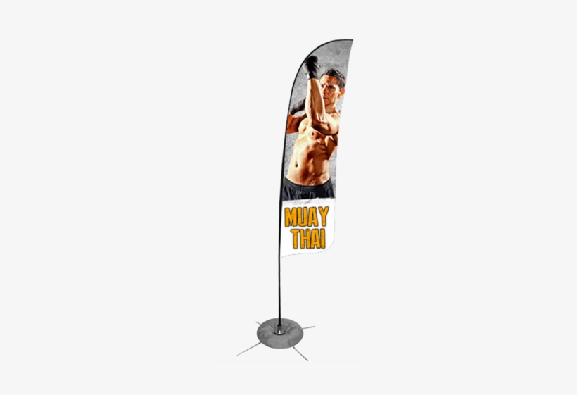 Muay Thai Feather Flag - Wind Flag, transparent png download