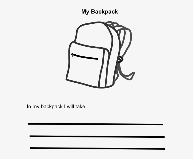 Backpack Clipart Small Backpack - Backpack Clipart Small, transparent png download
