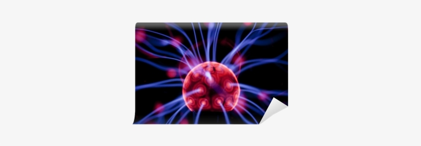 Plasma Ball With Colorful Patterns On Black Background - Plasma Bal Groot | Lichtgevende Bol, Plasma, Bliksem, transparent png download