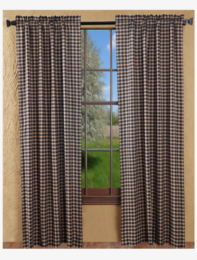 Primitive Curtains Bingham Star Plaid Dpanels 84 17154, transparent png download